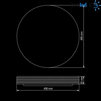Світильник світлодіодний Biom SMART SML-R04-80/2 3000-6000K 80Вт д/в New