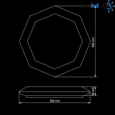 Світильник світлодіодний Biom SMART SML-R05-80/2 3000-6000K 80Вт д/в New