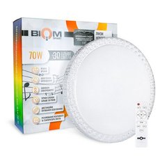 Світильник світлодіодний Biom SMART SML-R14-70-M 3000-6000K+ RGB 70Вт з д/в музичний BT APP