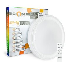 Світильник світлодіодний Biom SMART SML-R19-80-RGB 3000-6000K 80Вт+16Вт RGB з д/в +APP