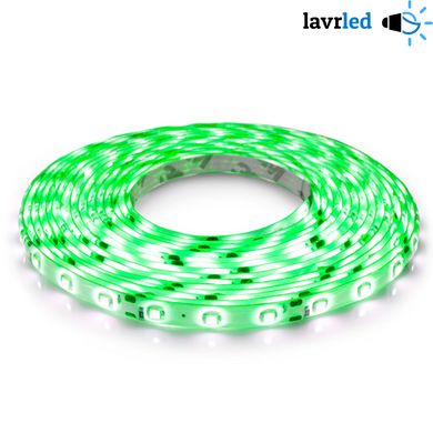 Світлодіодна стрічка герметична-12V-2835/3528smd-60 led/м-бабіна/5 метрів-зелений колір, Зелений, 12V