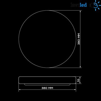 Світильник світлодіодний Biom DEL-R20-30-4-DIY 4500K 30Вт без д/в