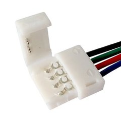 Конектор для світлодіодних стрічок OEM SC-08-SW-10-4 10mm RGB joint wire (провід-затискач)