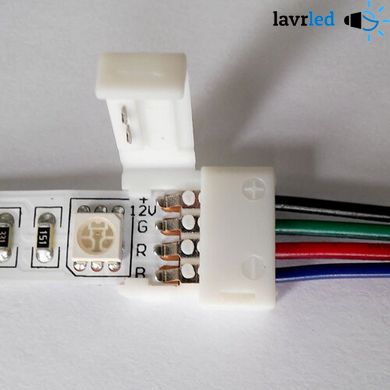 Коннектор для светодиодных лент OEM SC-08-SW-10-4 10mm RGB joint wire (провод-зажим)