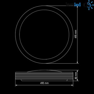 Світильник світлодіодний Biom SMART SML-R10-80 3000-6000K 80Вт